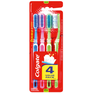 Colgate T/brush Dble Action Manual 4 &#039;s