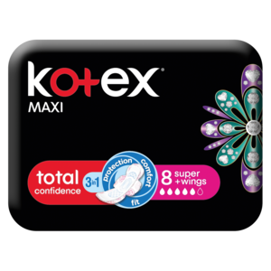 Kotex Black Maxi Pads Super 8 &#039;s