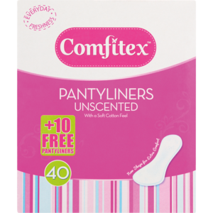 Comfitex Panty Liners Regular 40 &#039;s