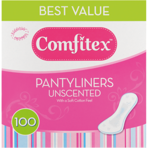 Comfitex Panty Liners Regular 100 &#039;s