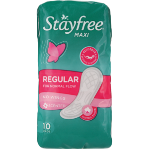 Stayfree Maxi Thick No Wings Scentd 10 &#039;s