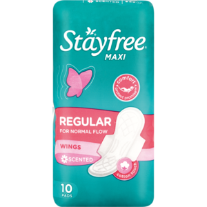 Stayfree Maxi Thick Wings Scented 10 &#039;s