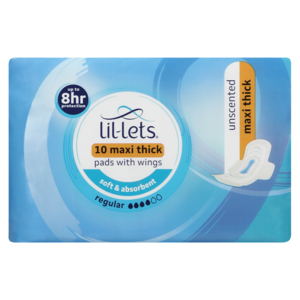 Lil-lets Maxi Regular Unscented 10 &#039;s