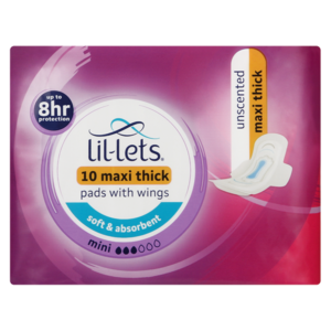 Lil-lets Maxi Mini Pads Unscented 10 &#039;s