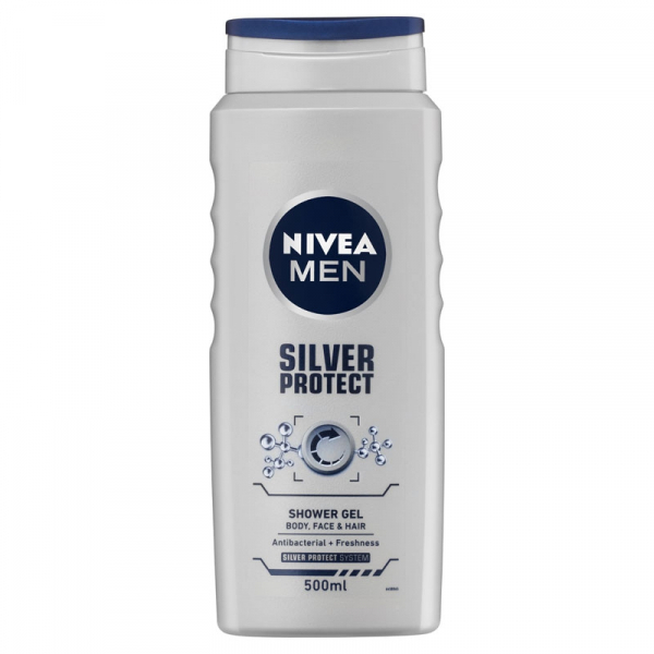 Nivea Shower Gel Silver Protect 500 Ml