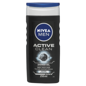 Nivea Shower Gel Active Clean 250 Ml