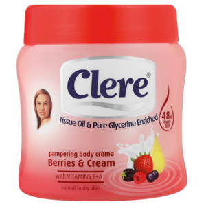 Clere Body Creme Berries &amp; Cream 250 Ml