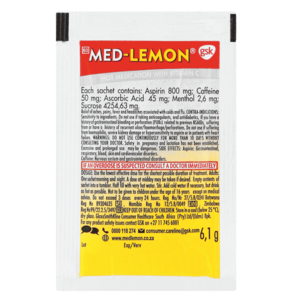 Med Lemon Hot Medctn Disp Vit C Reg 1 &#039;s