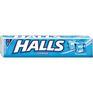 Halls Cough Drops Ice Blue 10 &#039;s