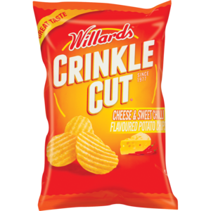 Willards Crinkle Cut Cheese Swt/chi 125 G