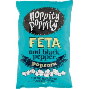 Hoppity Poppity Popcorn Feta&amp;b/pepr 90 G