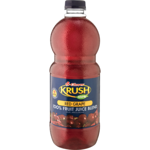 Krush 100% Juice Red Grape 1.5 Lt