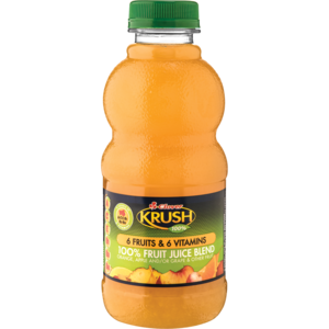 Krush Fruit Jce 6 Fruits + 6 Vit 500 Ml