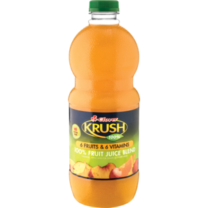 Krush Fruit Jce 6 Fruits + 6 Vit 1.5 Lt