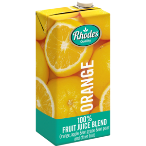 Rhodes Juice 100% Orange 1 Lt