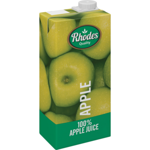 Rhodes Juice 100% Apple 1 Lt