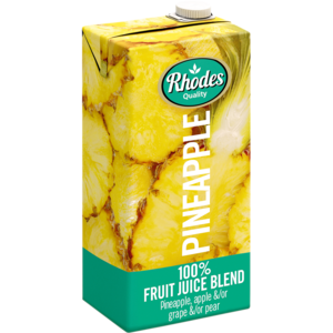 Rhodes Juice 100% Pineapple 1 Lt