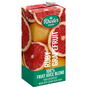 Rhodes Juice 100% Ruby Grapefruit 1 Lt