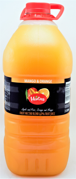Henties Jce Low Kilo Mango Orange 3 Lt