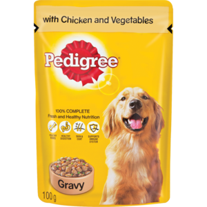 Pedigree Pouch Ch&amp;veg In Gravy 100 G