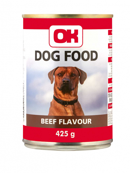 Ok Dog Food Beef 425 G