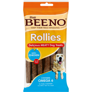 Beeno Dog Treat Rollies Chicken 120 G
