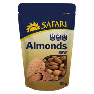 Safari Almonds Natural 100 G