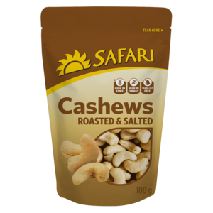 Safari Cashews Salted 100 G