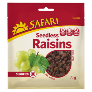 Safari Thomson Seedl Raisin Snack/p 70 G