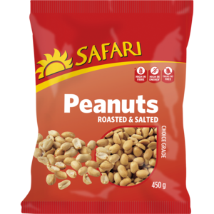 Safari Peanuts Roasted&amp;salted 450 G