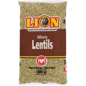 Lion Lentils Whole 500 G