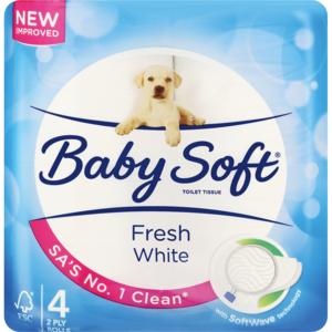 Babysoft 2ply White 4 &#039;s